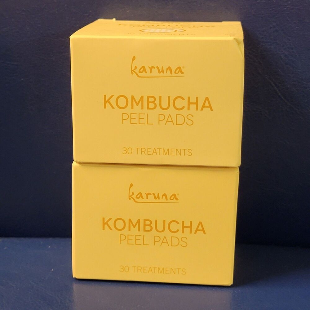 Karuna Kombucha Peel Pads 30 Ct Exfoliating Brighten Face Wipes NEW MSRP $38 - Picture 13 of 13